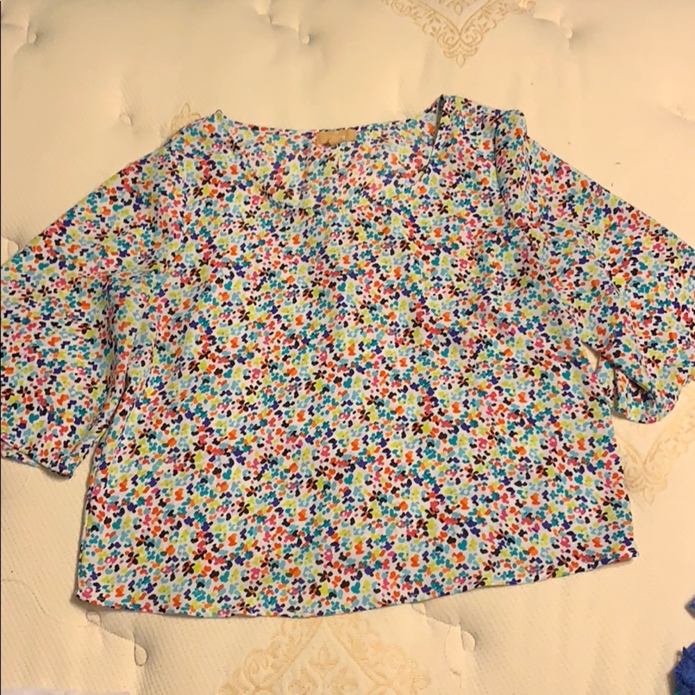 Multi color Flower pattern crop top